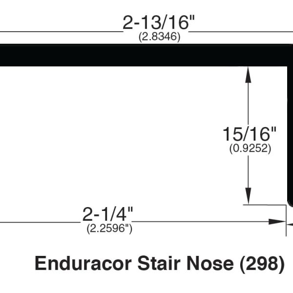 Affluent - Cavern Vinyl Floor Moldings - Flush Stair Nose